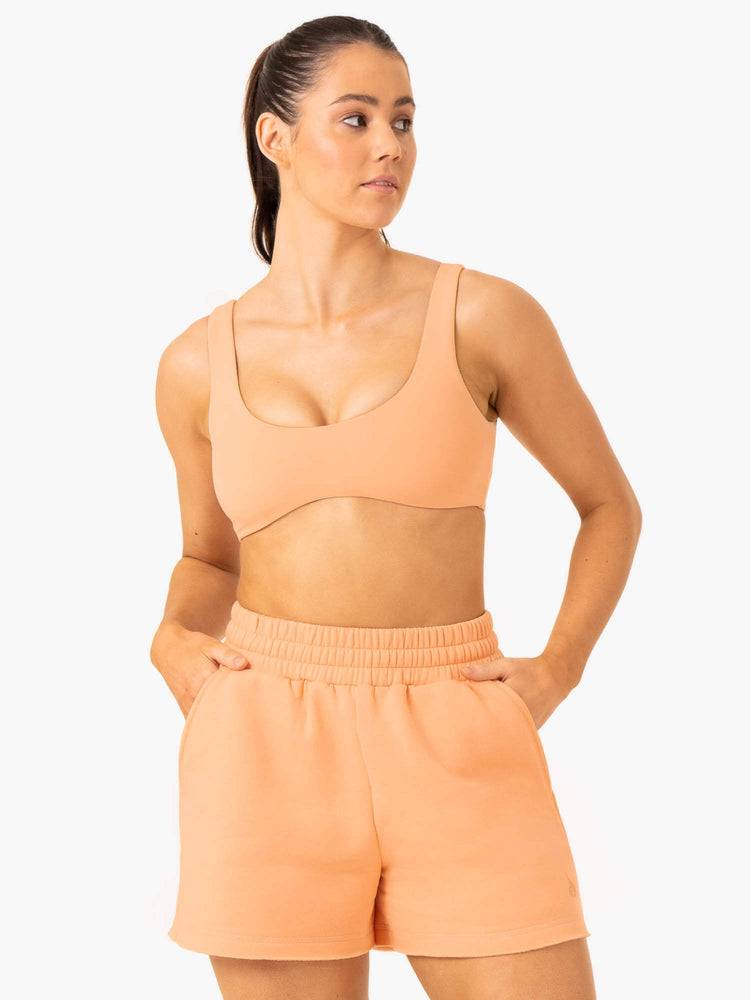 Apricot Ryderwear Women Sports Bra Elevate Lounge Women's Sports Bra | AU2283BC