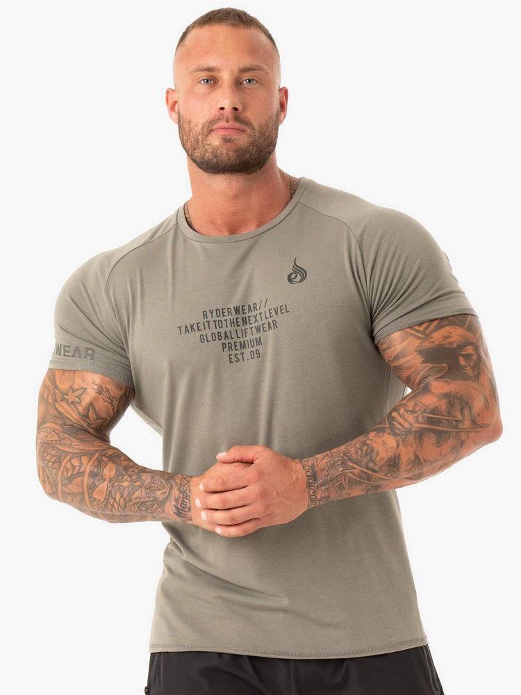 Army Green Ryderwear Men T Shirts Duty Men's T Shirts | AU1215CE