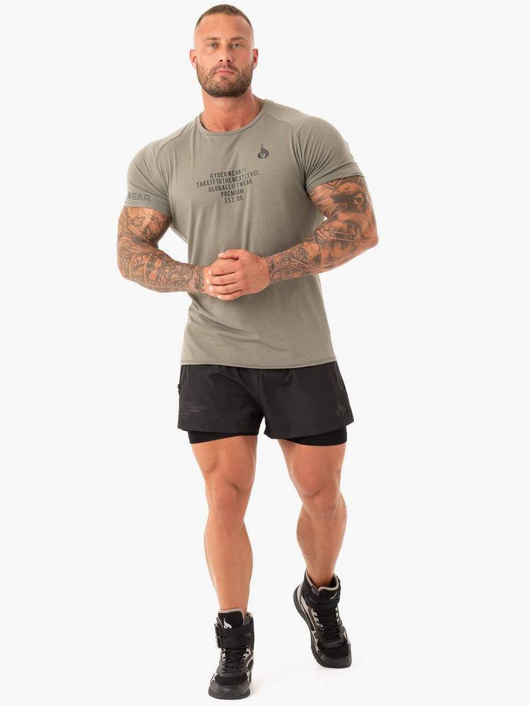 Army Green Ryderwear Men T Shirts Duty Men's T Shirts | AU1215CE