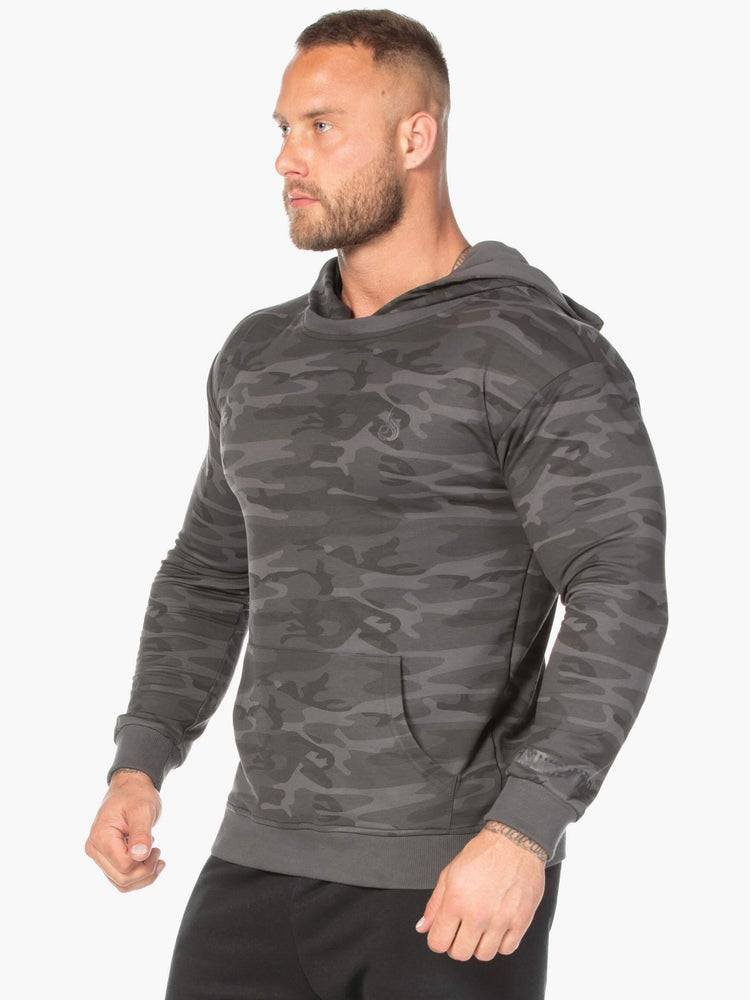 Black Camo Ryderwear Men Hoodie Camo Pullover Men's Hoodie | AU1454QZ