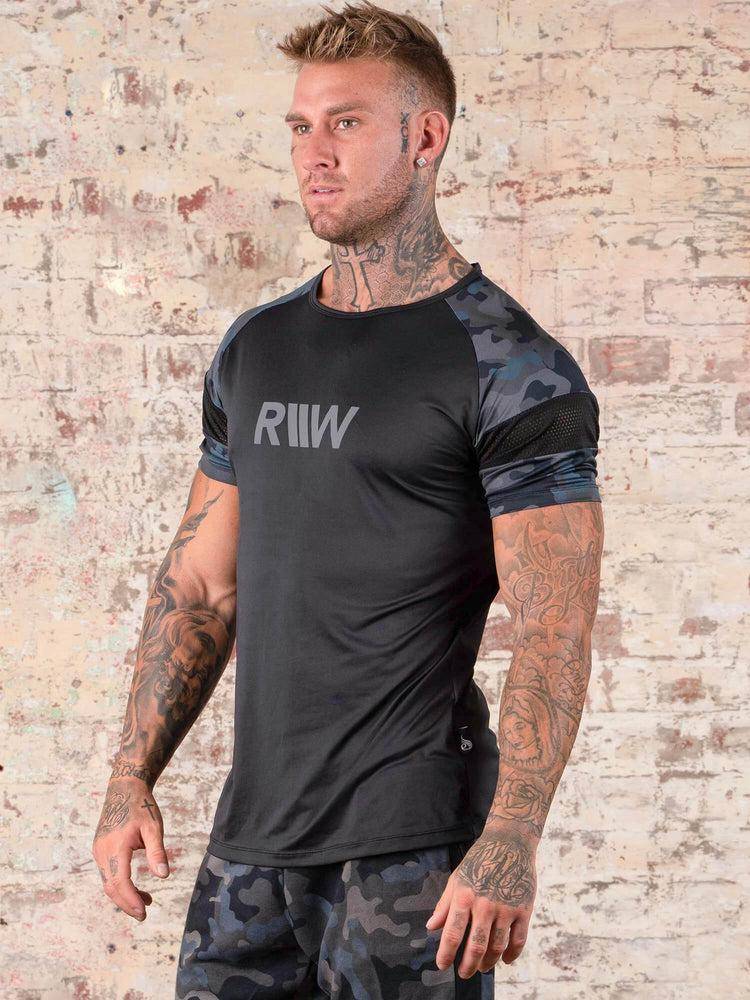 Black Camo Ryderwear Men T Shirts Camo Men's T Shirts | AU1208GL