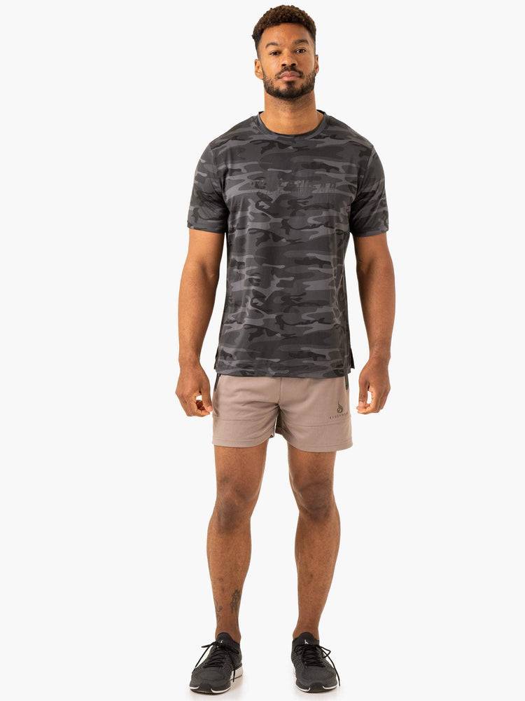 Black Camo Ryderwear Men T Shirts Overdrive Men's T Shirts | AU1269BC