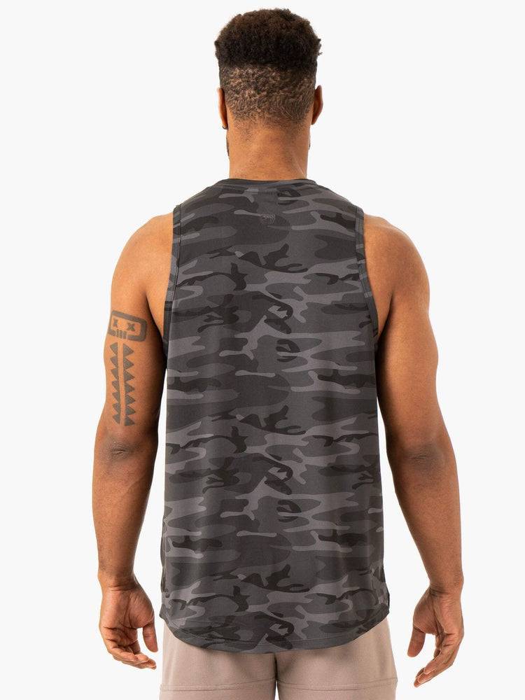 Black Camo Ryderwear Men Tanks Overdrive Tank Men's Tanks | AU1155FM