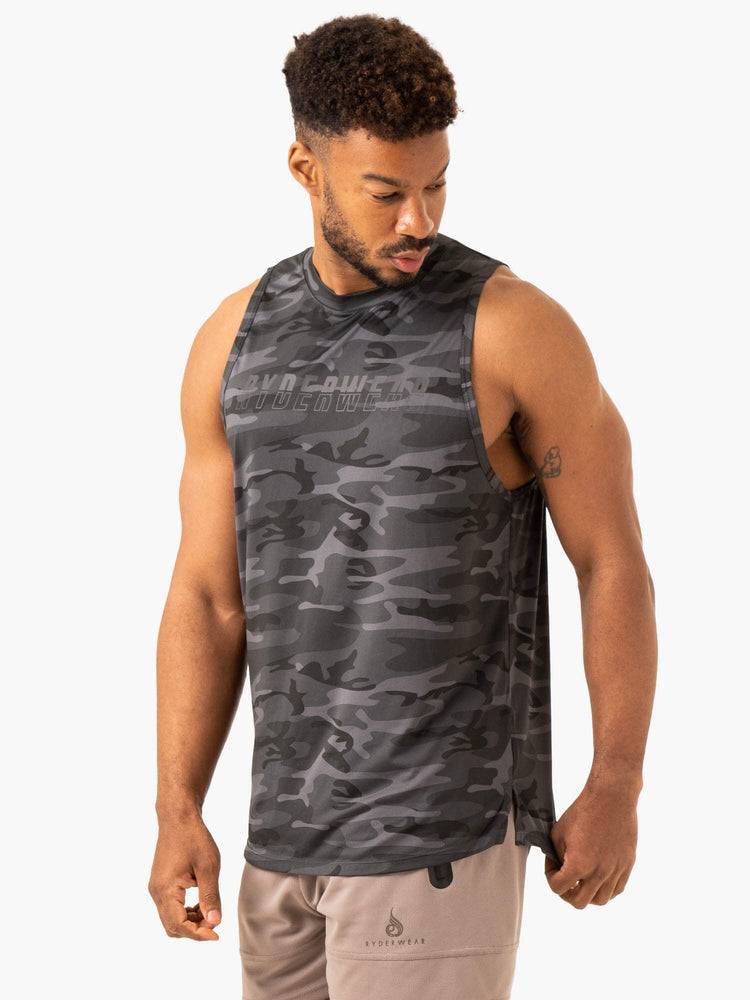 Black Camo Ryderwear Men Tanks Overdrive Tank Men\'s Tanks | AU1155FM