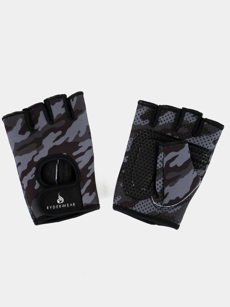 Black Camo Ryderwear Women Gloves Lifting Women's Gloves | AU3127OR