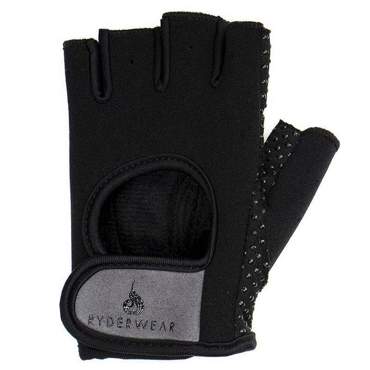 Black/Grey Ryderwear Men Gloves Lifting Men\'s Gloves | AU1605CE