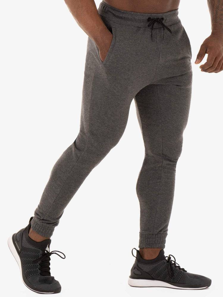 Black Marl Ryderwear Men Track Pants Focuss Men's Track Pants | AU1012QZ