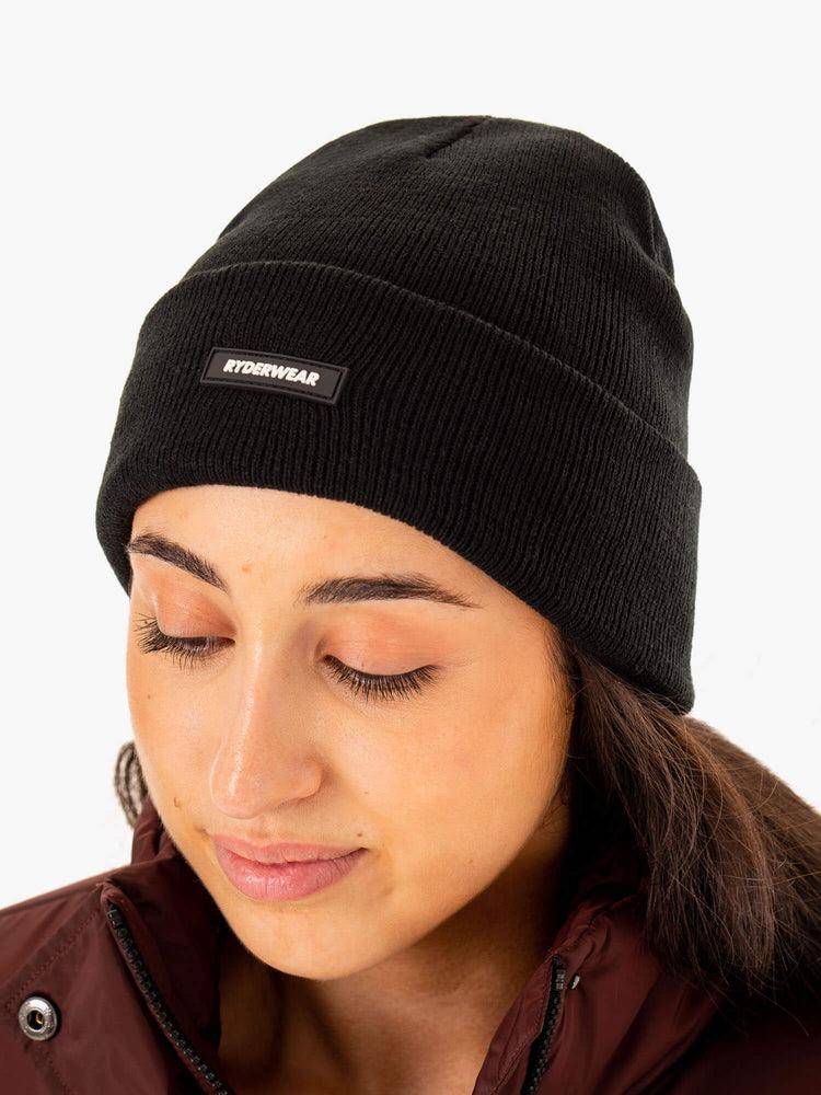 Black Ryderwear Men Caps Ryderwear Beanie Men's Caps | AU1614TV