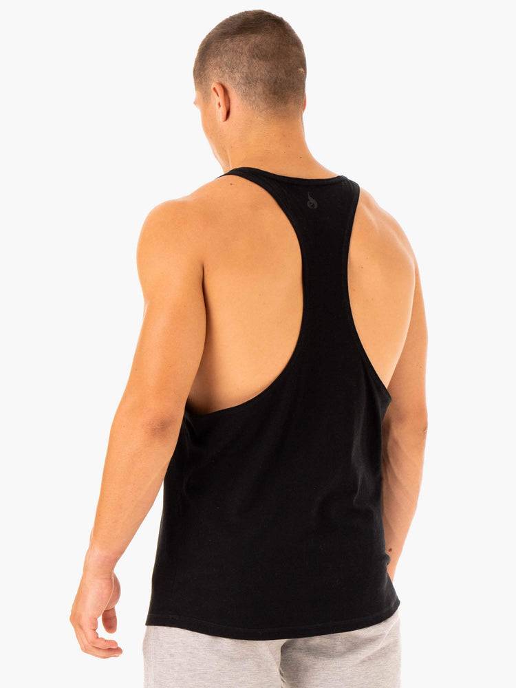 Black Ryderwear Men Gym Stringers Limitless Stringer T-Back Men's Gym Stringers | AU1524LH