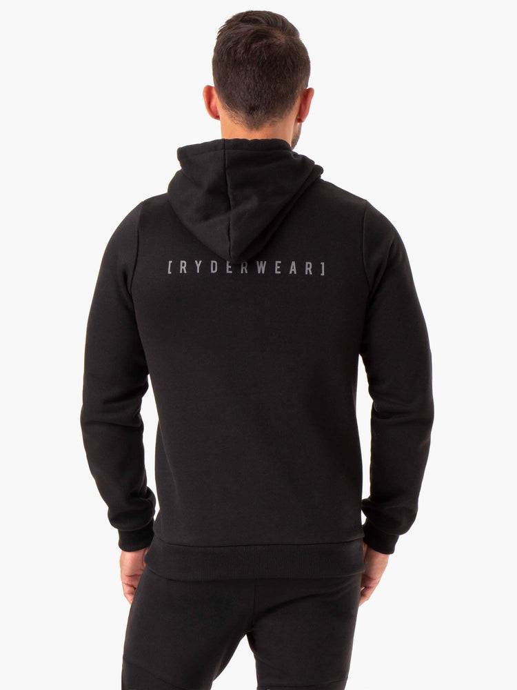 Black Ryderwear Men Hoodie Camo Tech Pullover Men's Hoodie | AU1455WY