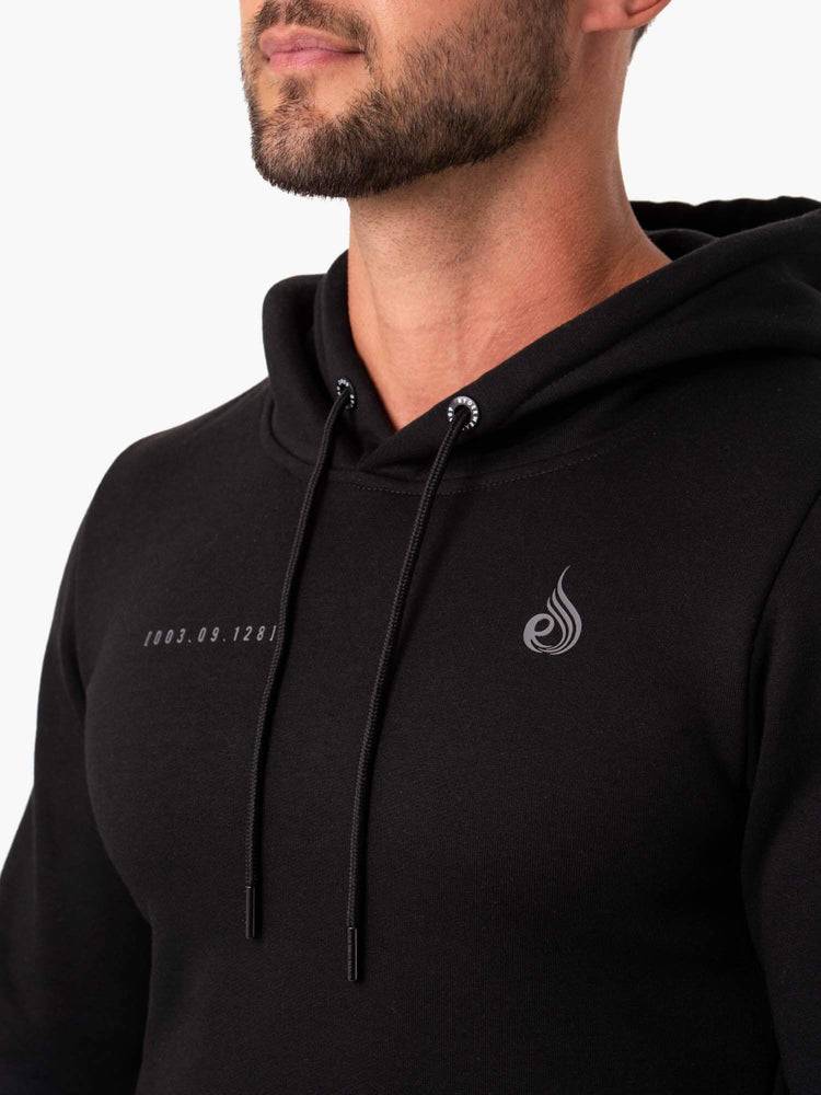 Black Ryderwear Men Hoodie Camo Tech Pullover Men's Hoodie | AU1455WY