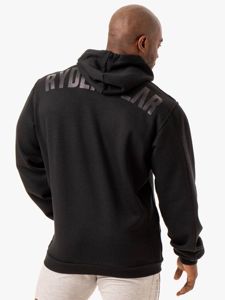 Black Ryderwear Men Hoodie Force Pullover Men's Hoodie | AU1459YU