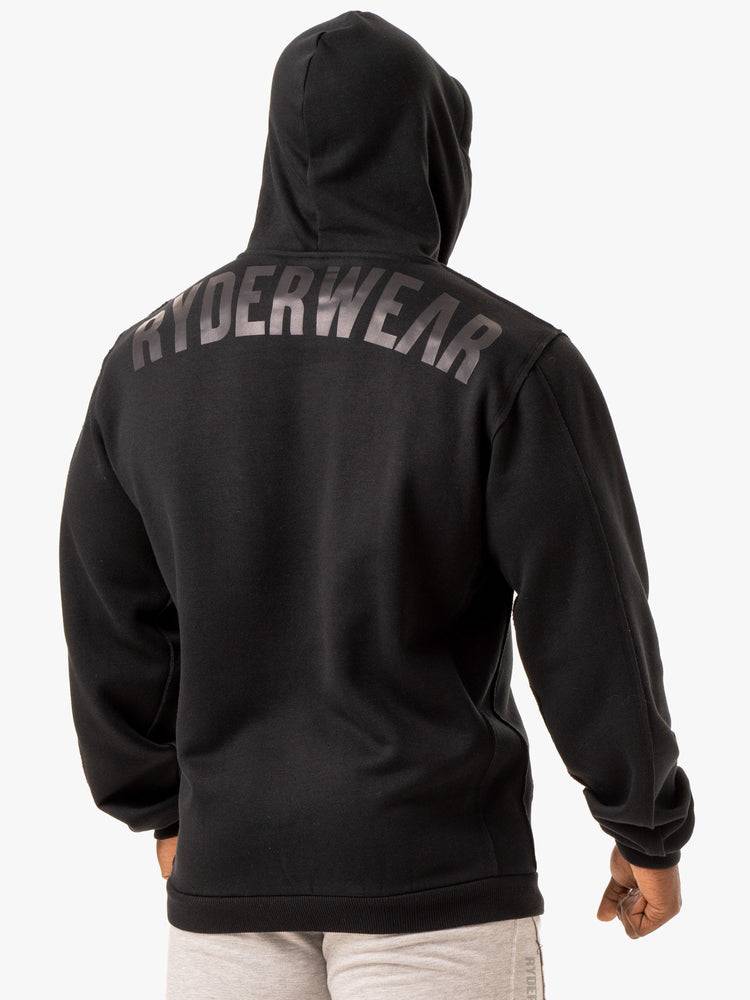 Black Ryderwear Men Hoodie Force Pullover Men's Hoodie | AU1459YU