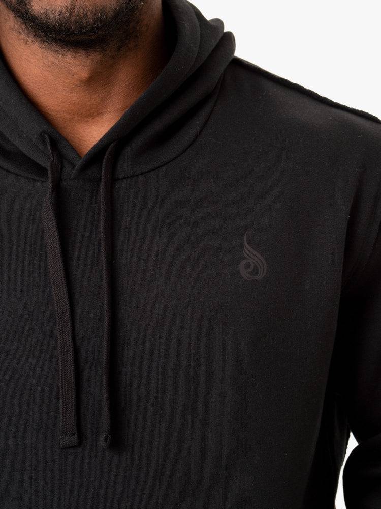 Black Ryderwear Men Hoodie Force Pullover Men's Hoodie | AU1459YU