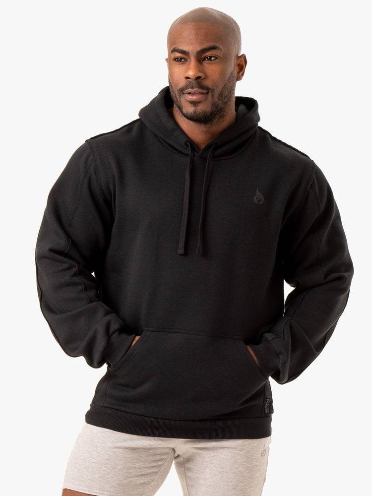 Black Ryderwear Men Hoodie Force Pullover Men\'s Hoodie | AU1459YU