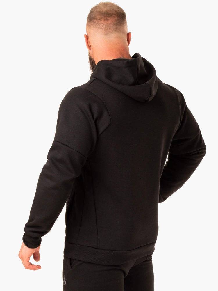 Black Ryderwear Men Hoodie RWXKG Fleece Men's Hoodie | AU1488OR