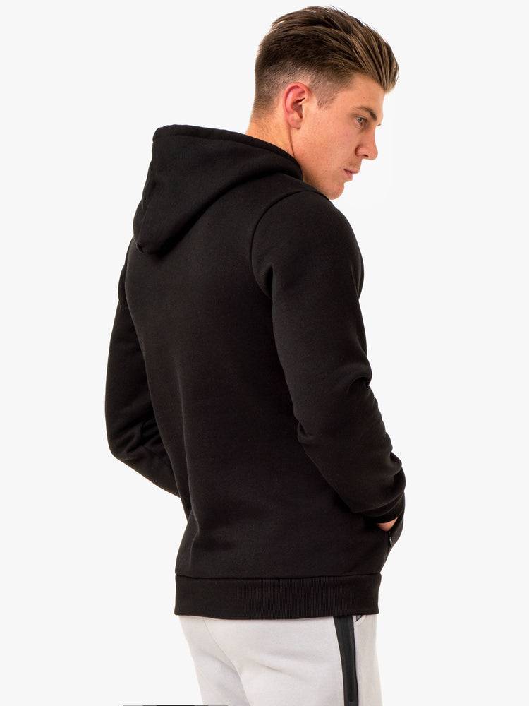 Black Ryderwear Men Hoodie Restore Pullover Men's Hoodie | AU1483RW