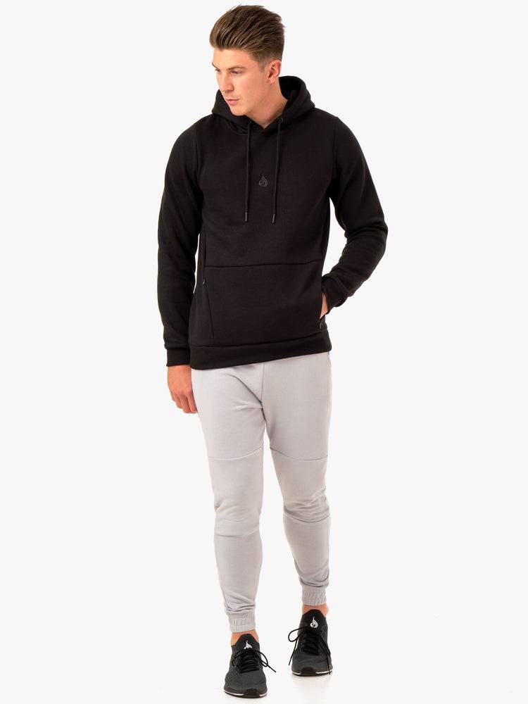 Black Ryderwear Men Hoodie Restore Pullover Men's Hoodie | AU1483RW