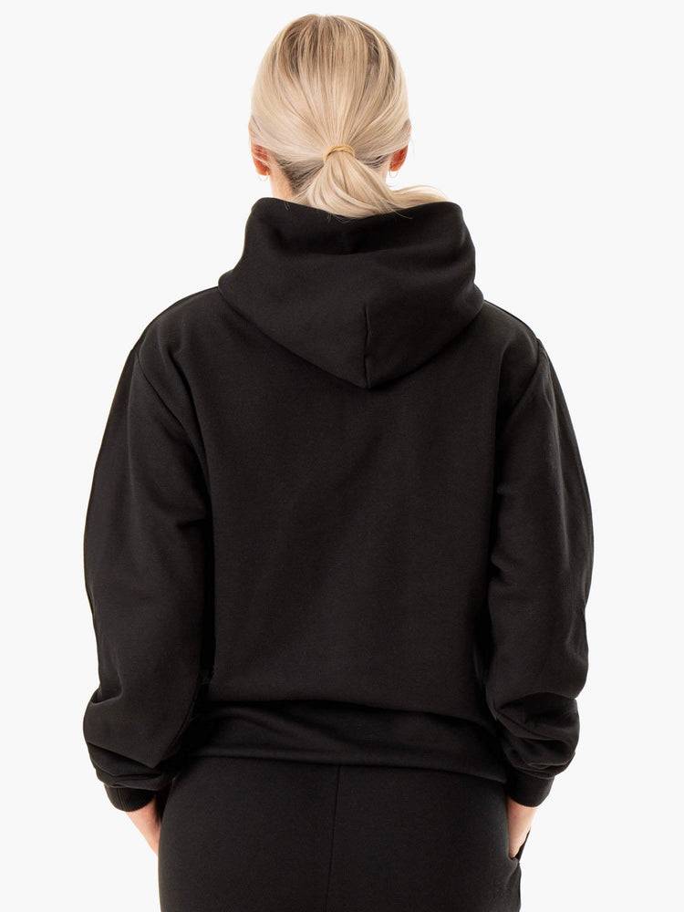 Black Ryderwear Men Hoodie Unisex Pullover Men's Hoodie | AU1491SO