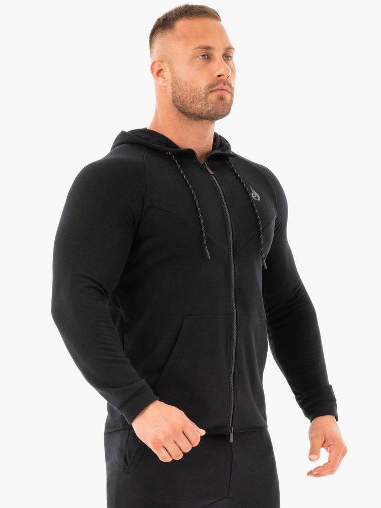 Black Ryderwear Men Jackets Athletic Zip Up Jacket Men's Jackets | AU1422XF