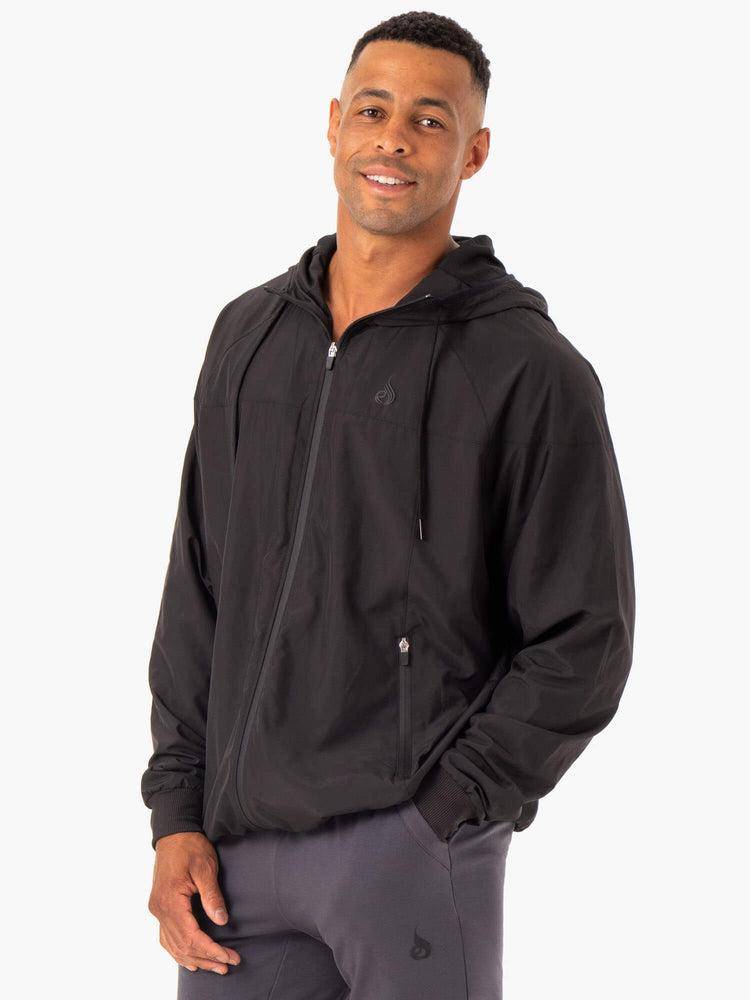 Black Ryderwear Men Jackets Optimal Windbreaker Men's Jackets | AU1440DN