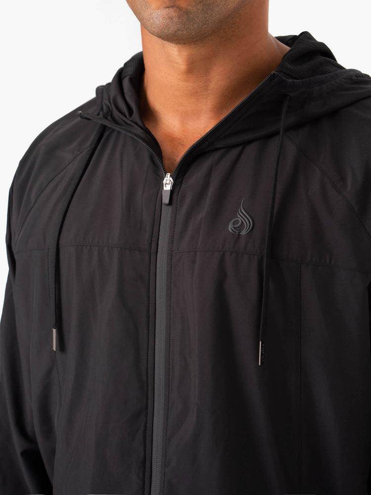 Black Ryderwear Men Jackets Optimal Windbreaker Men's Jackets | AU1440DN