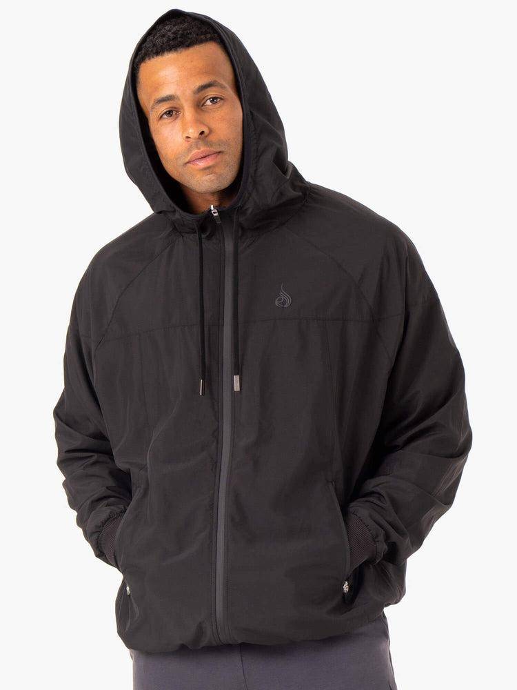 Black Ryderwear Men Jackets Optimal Windbreaker Men's Jackets | AU1440DN