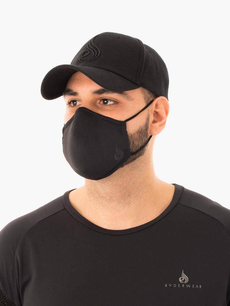 Black Ryderwear Men Ryderwear Face Mask Men's Accessories | AU1641YU