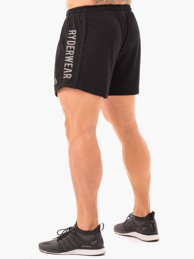 Black Ryderwear Men Shorts Arnie Men's Shorts | AU1347BC