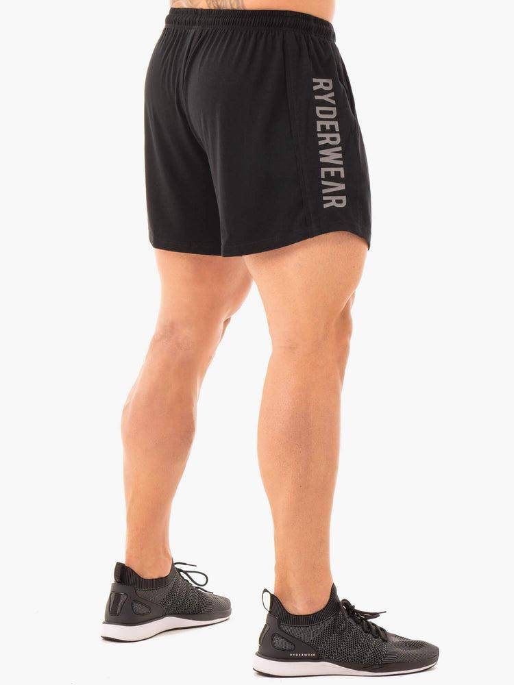 Black Ryderwear Men Shorts Arnie Men's Shorts | AU1347BC