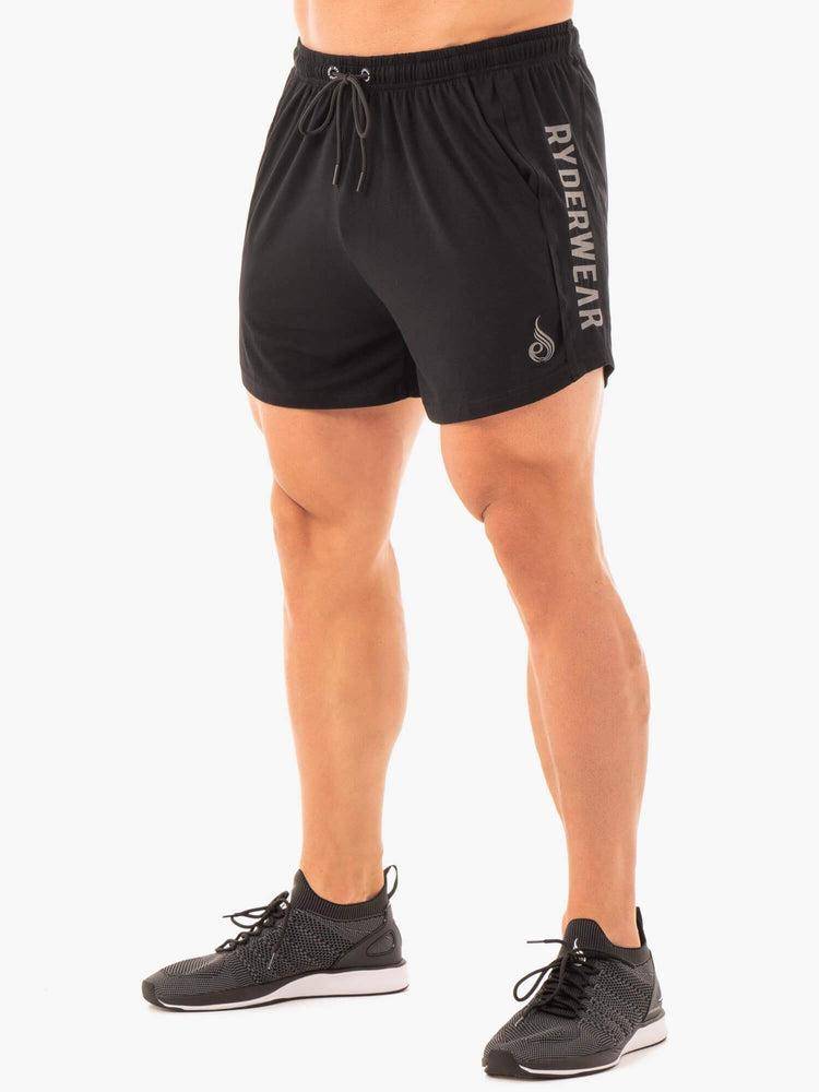 Black Ryderwear Men Shorts Arnie Men\'s Shorts | AU1347BC