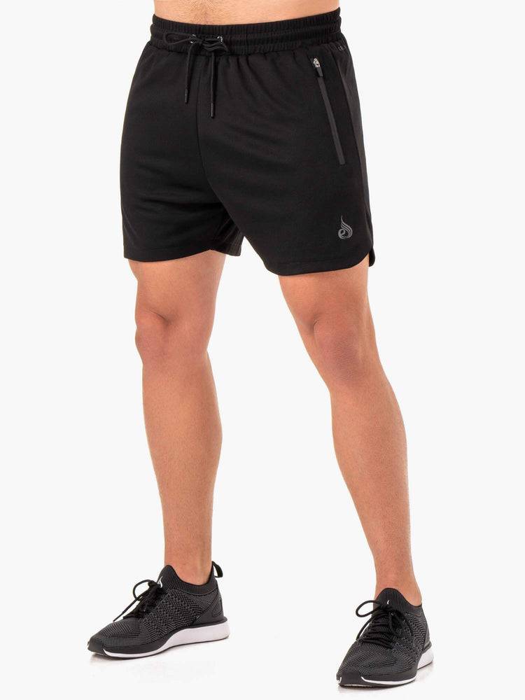 Black Ryderwear Men Shorts Camo Tech Mesh Training Men\'s Shorts | AU1356UT