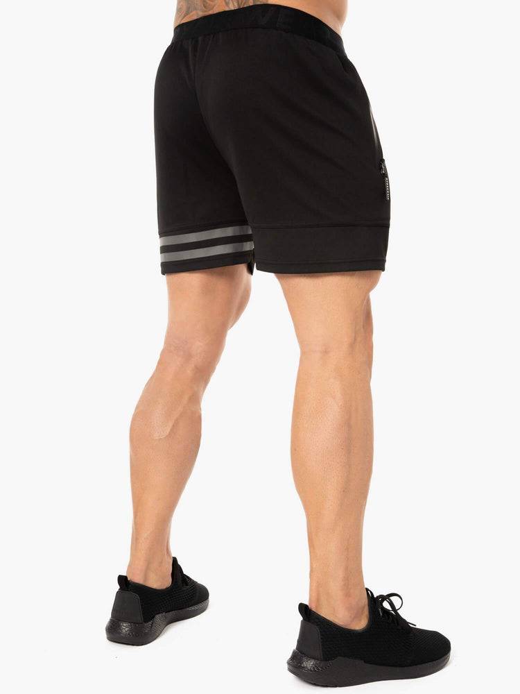 Black Ryderwear Men Shorts Evo Training Men's Shorts | AU1364GL