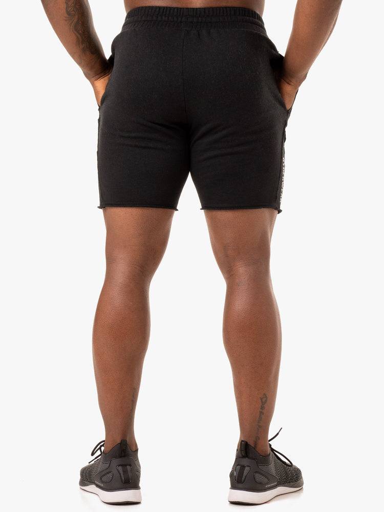 Black Ryderwear Men Shorts Force Track Men's Shorts | AU1370XF