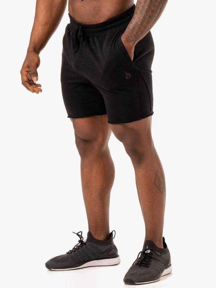 Black Ryderwear Men Shorts Force Track Men's Shorts | AU1370XF