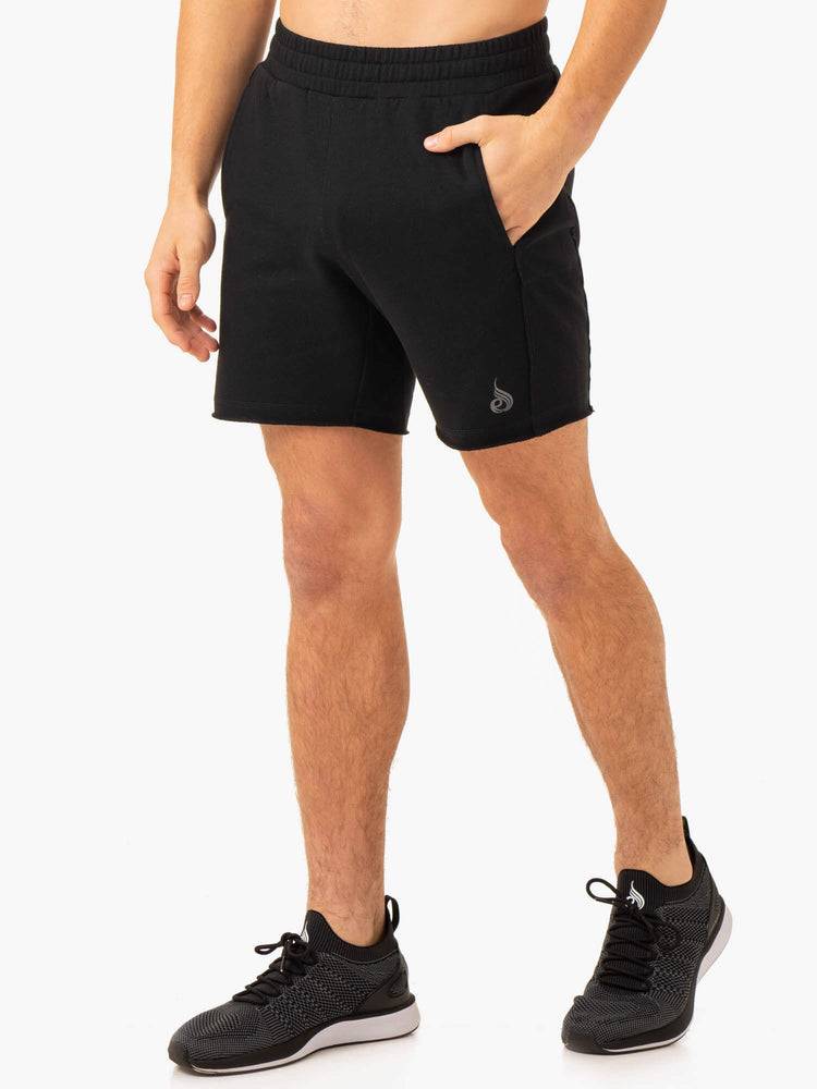 Black Ryderwear Men Shorts Pursuit Track Men\'s Shorts | AU1398VD