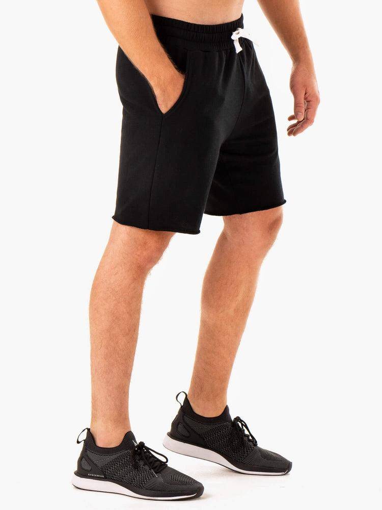 Black Ryderwear Men Shorts Recharge Track Gym Men's Shorts | AU1402QZ