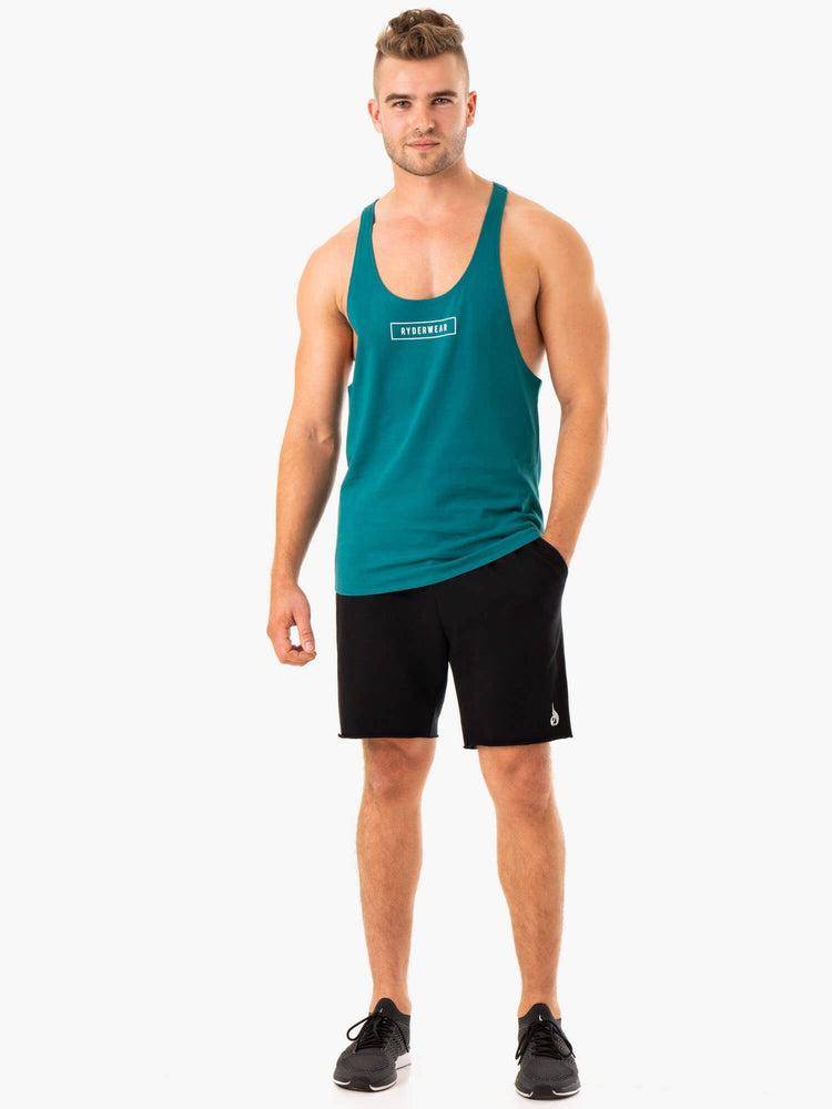 Black Ryderwear Men Shorts Recharge Track Gym Men's Shorts | AU1402QZ