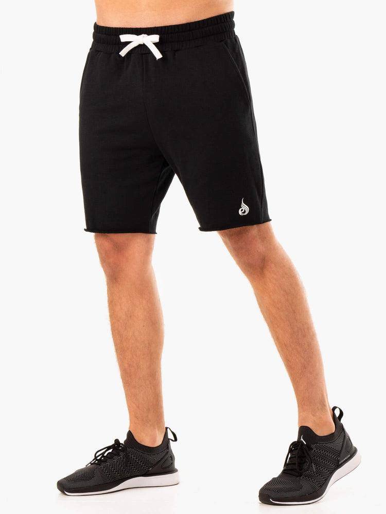 Black Ryderwear Men Shorts Recharge Track Gym Men\'s Shorts | AU1402QZ