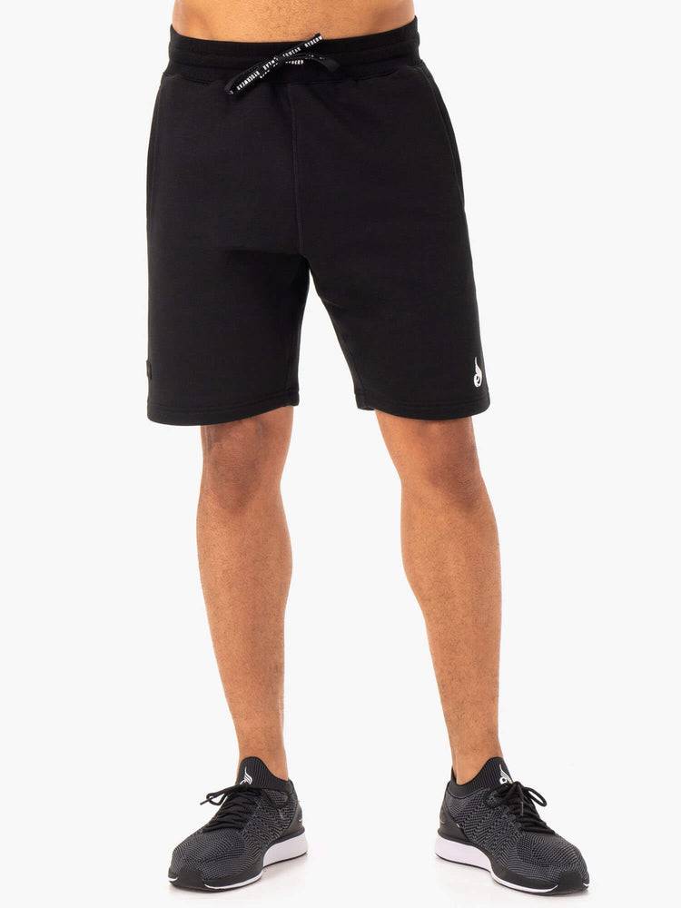 Black Ryderwear Men Shorts Recharge Track Men's Shorts | AU1407YU