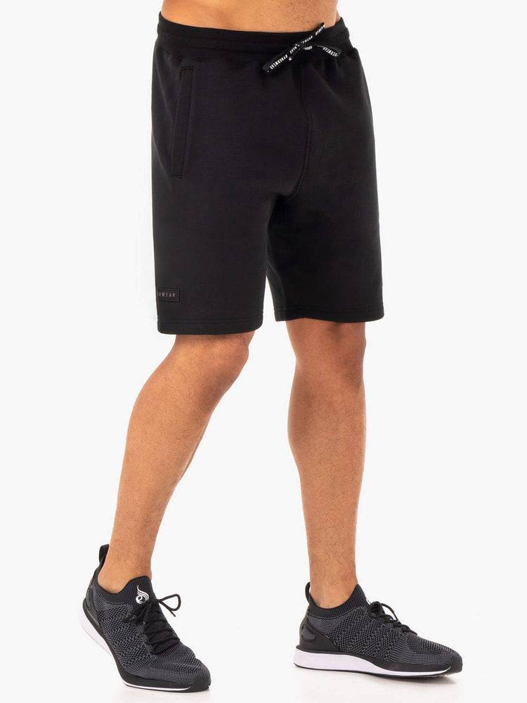 Black Ryderwear Men Shorts Recharge Track Men's Shorts | AU1407YU