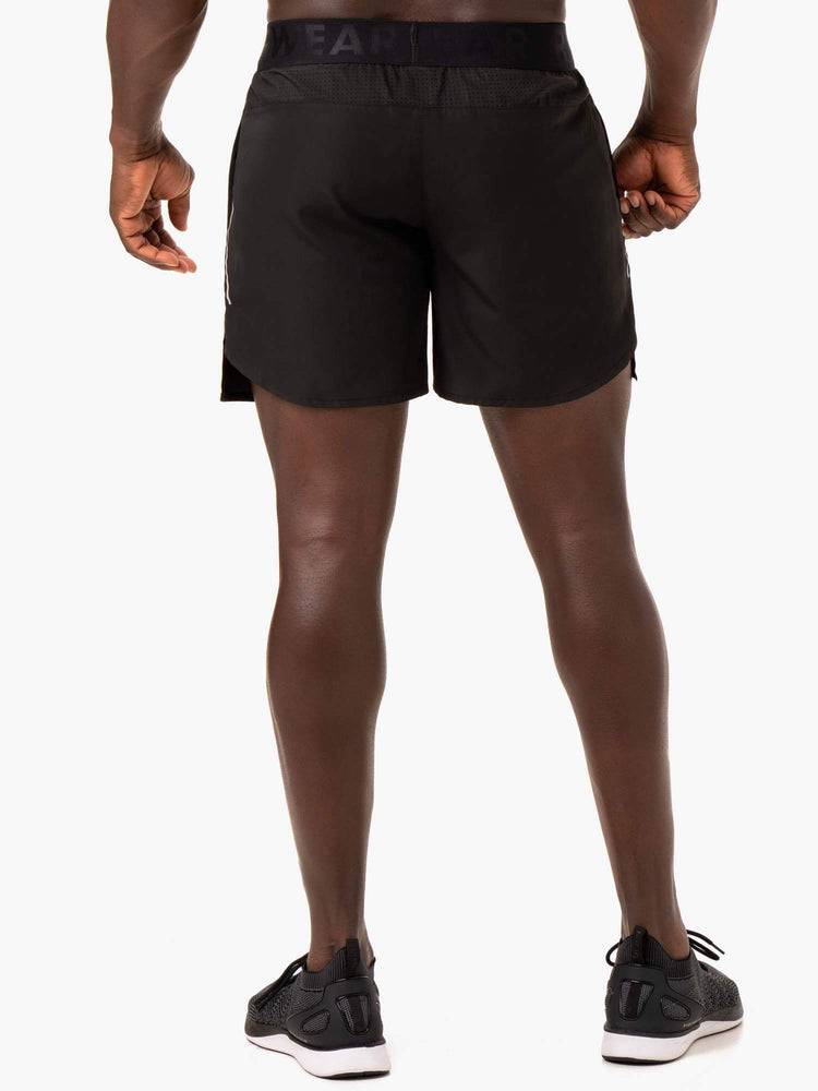 Black Ryderwear Men Shorts Strength Performance Men's Shorts | AU1416GL