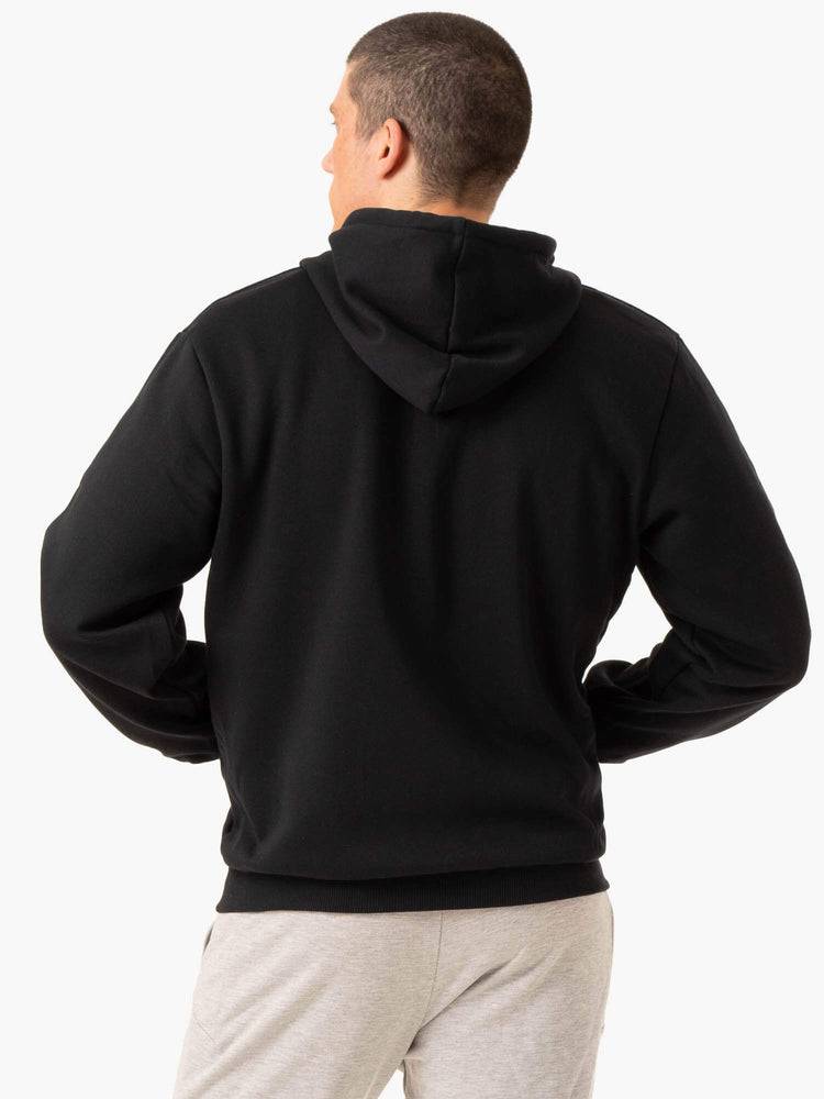 Black Ryderwear Men Sweaters Essential Zip Up Jacket Men's Sweaters | AU1313HK