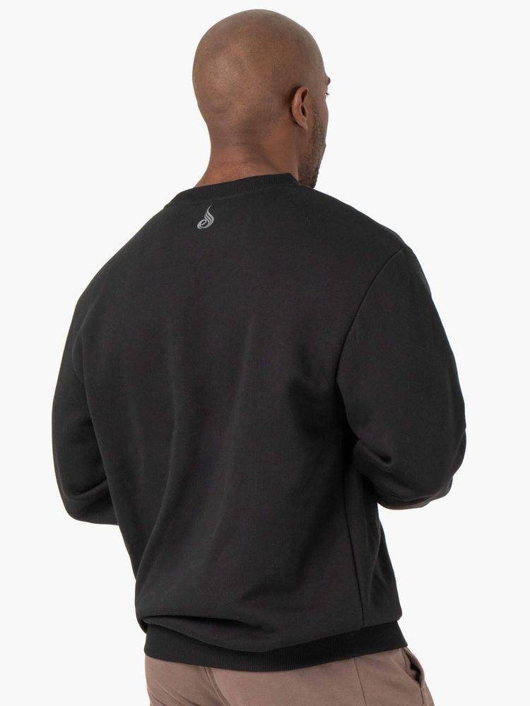 Black Ryderwear Men Sweaters Pursuit Pullover Men's Sweaters | AU1327RW