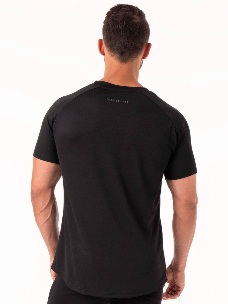 Black Ryderwear Men T Shirts Camo Tech Mesh Men's T Shirts | AU1209HK