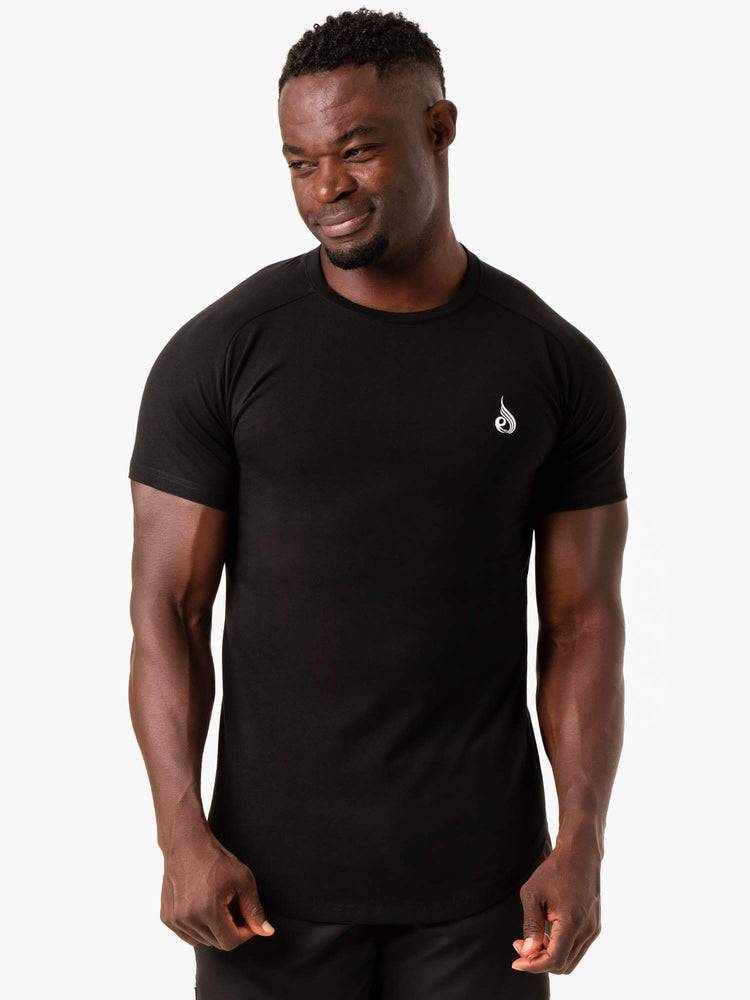 Black Ryderwear Men T Shirts Critical Men's T Shirts | AU1212LH