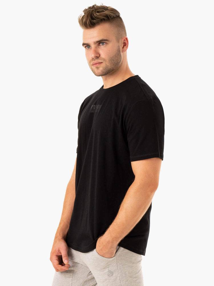 Black Ryderwear Men T Shirts Limitless Men's T Shirts | AU1257SO