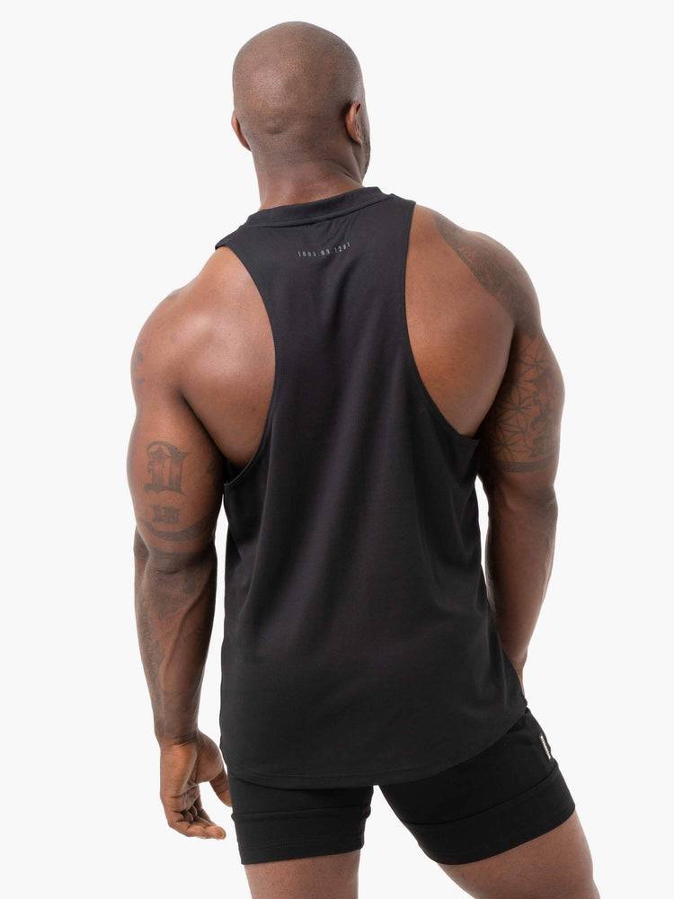 Black Ryderwear Men Tanks Camo Tech Mesh Baller Tank Men's Tanks | AU1073PQ