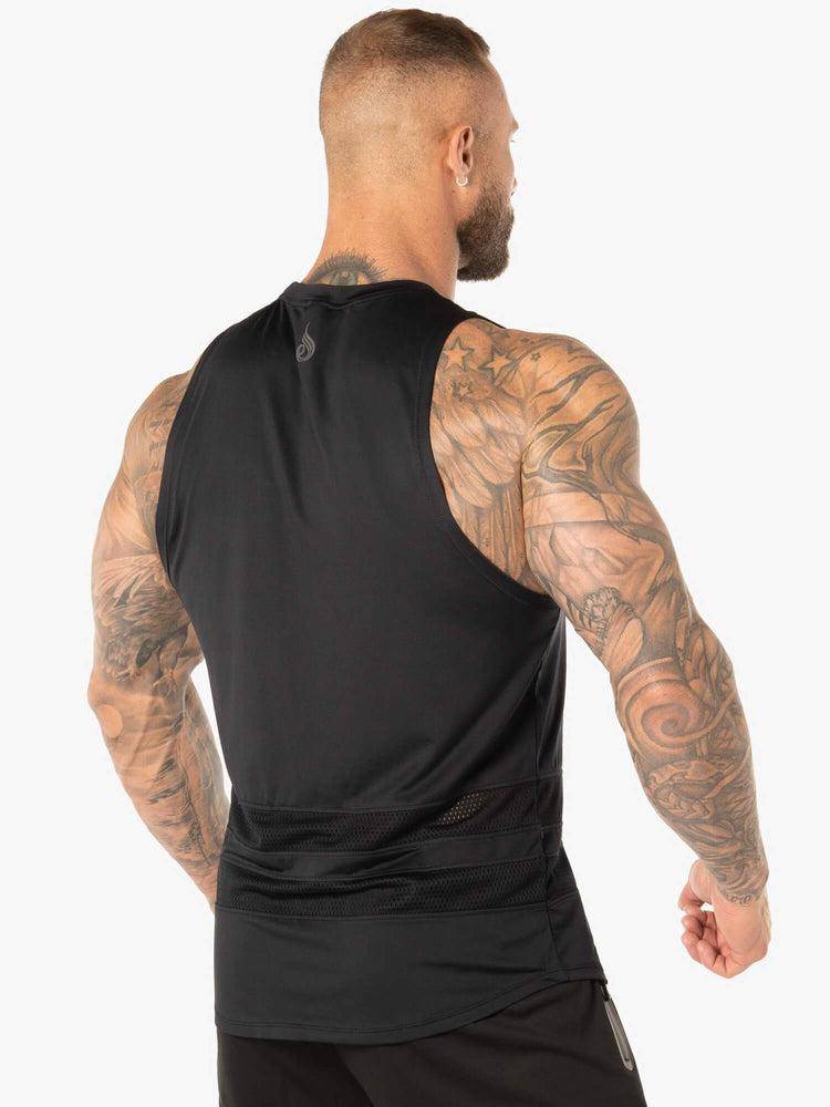 Black Ryderwear Men Tanks Evo Mesh Baller Tank Men's Tanks | AU1094TV