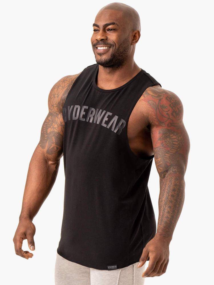 Black Ryderwear Men Tanks Force Baller Tank Men's Tanks | AU1106JJ